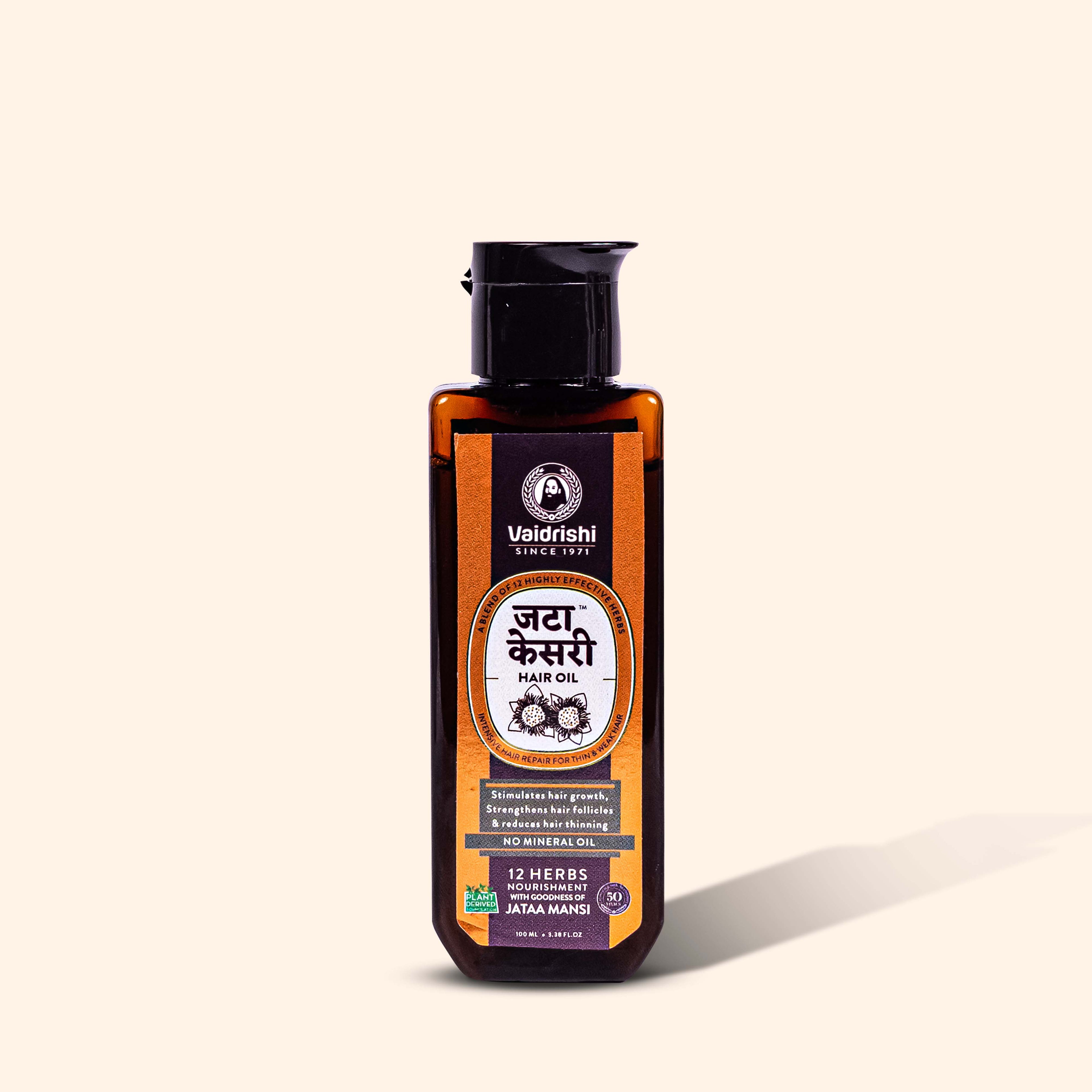 Jata Kesari Hair Oil | For Damaged and Weak Hair | No Paraffin | 100 ml