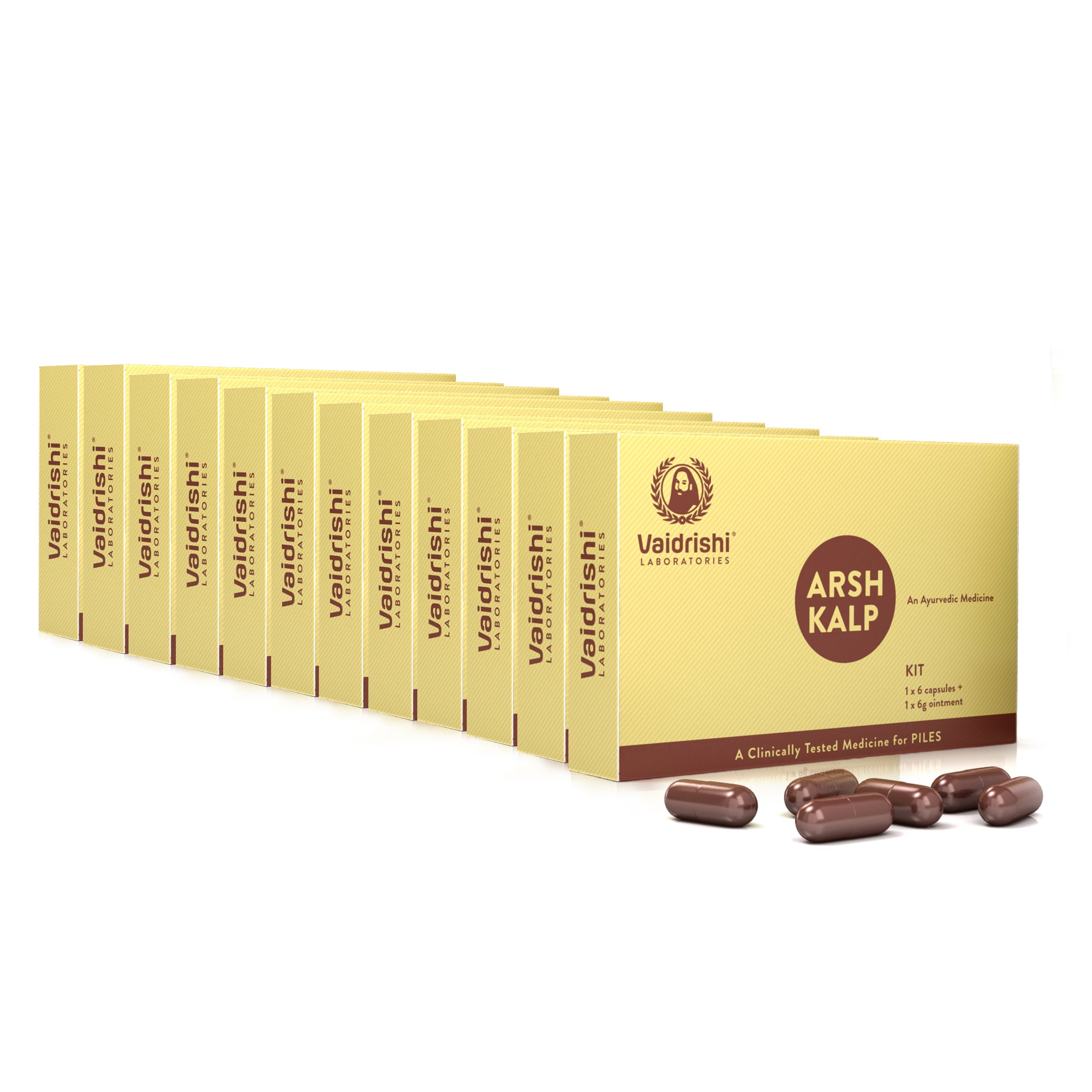 Vaidrishi Arsh Kalp Capsules to relieve Piles naturally