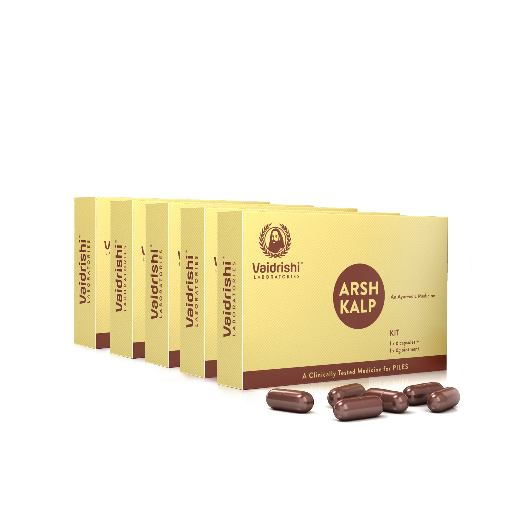 Vaidrishi Arsh Kalp Capsules to relieve Piles naturally