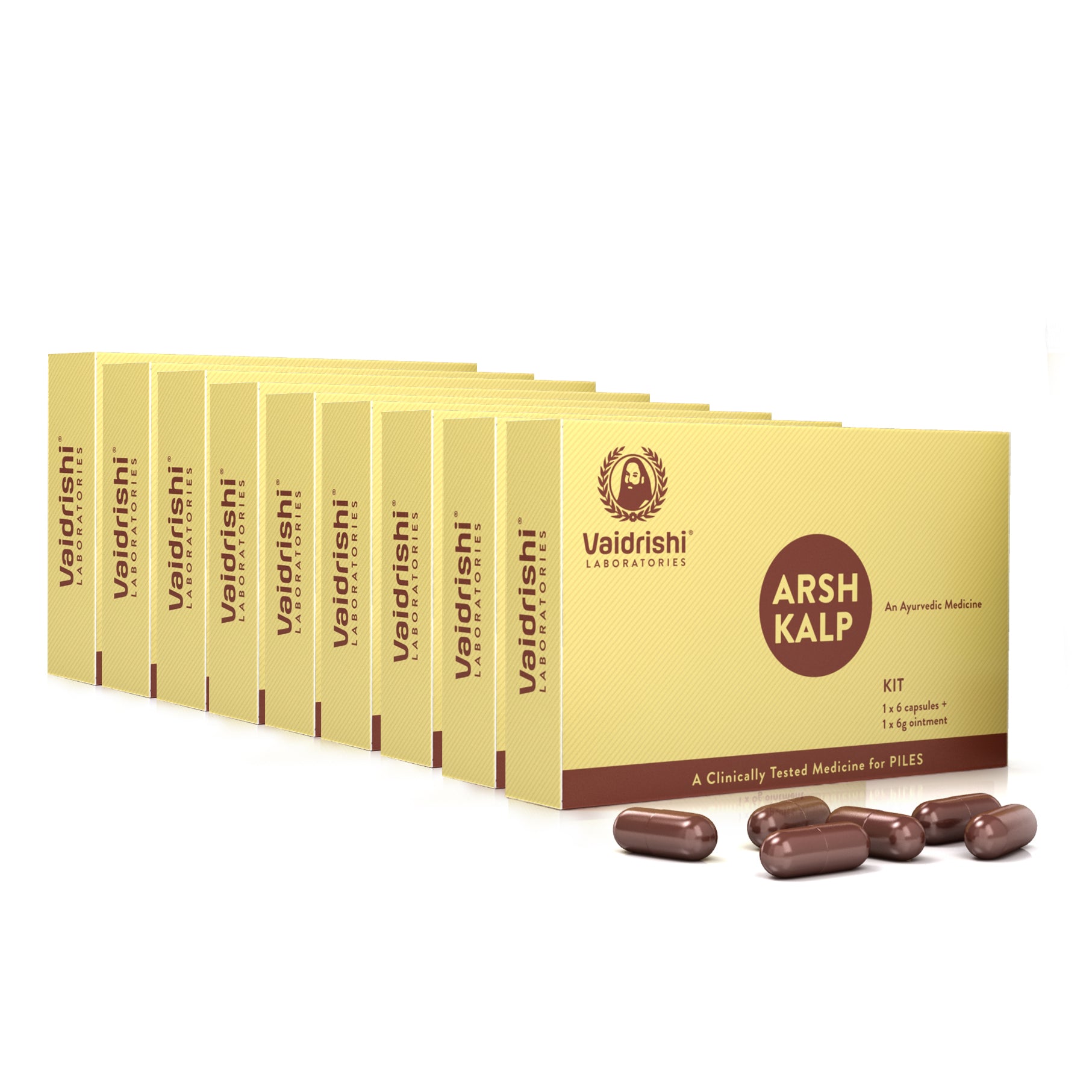Vaidrishi Arsh Kalp Capsules to relieve Piles naturally