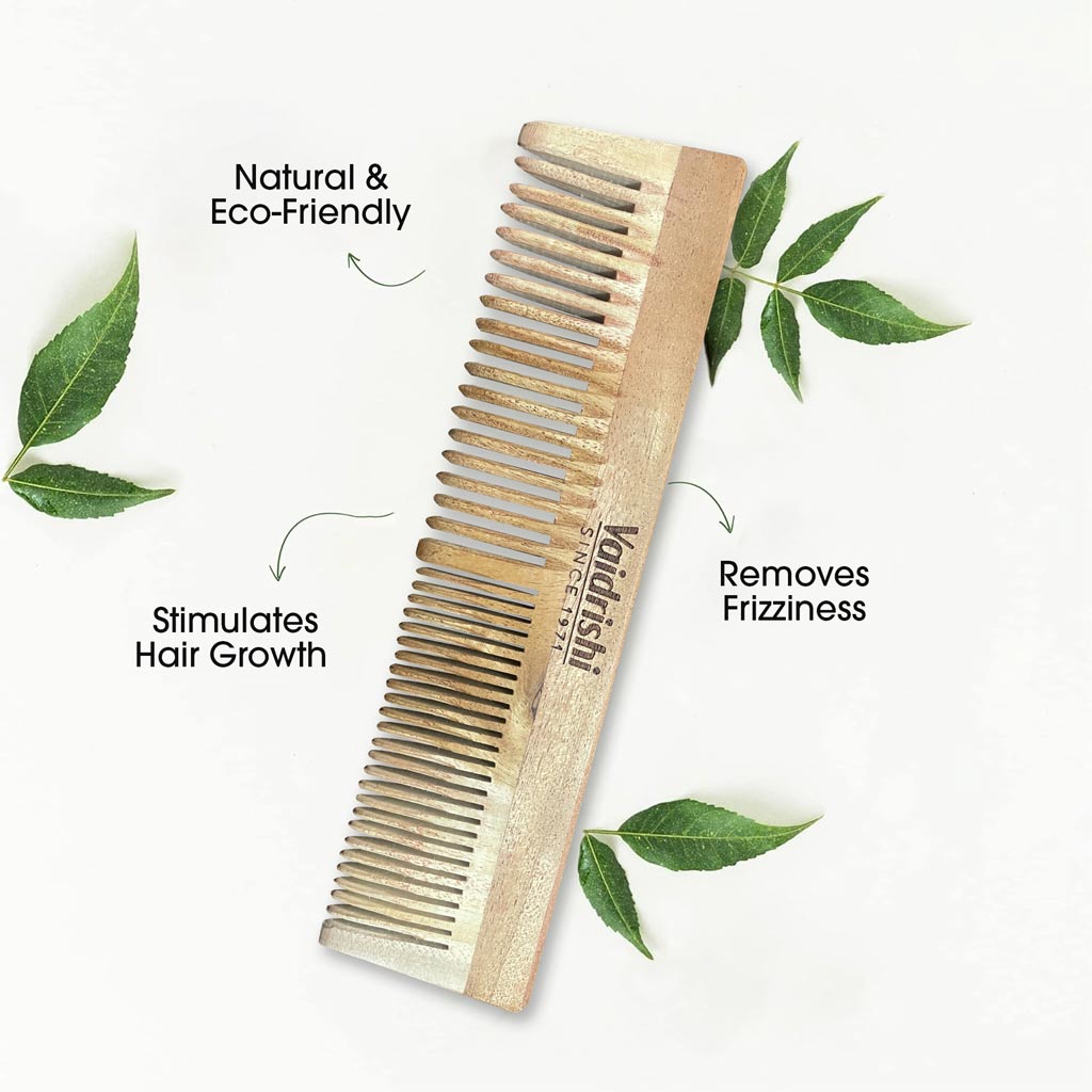 Vaidrishi Dual Teeth Wooden Comb