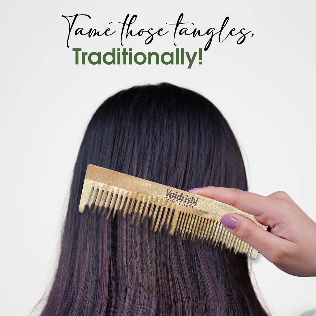 Vaidrishi Dual Teeth Wooden Comb