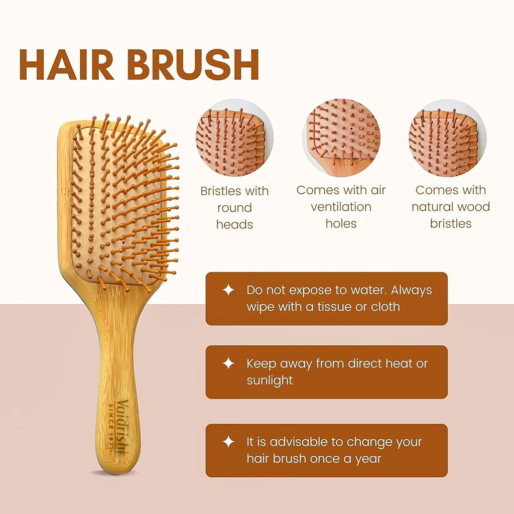 Vaidrishi Wooden Paddle Brush