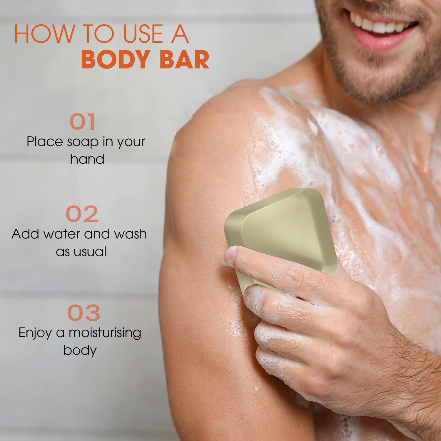 Vaidrishi Body Bar for Dry & Dull Skin with Rosemary and Almond | Moisturized Skin