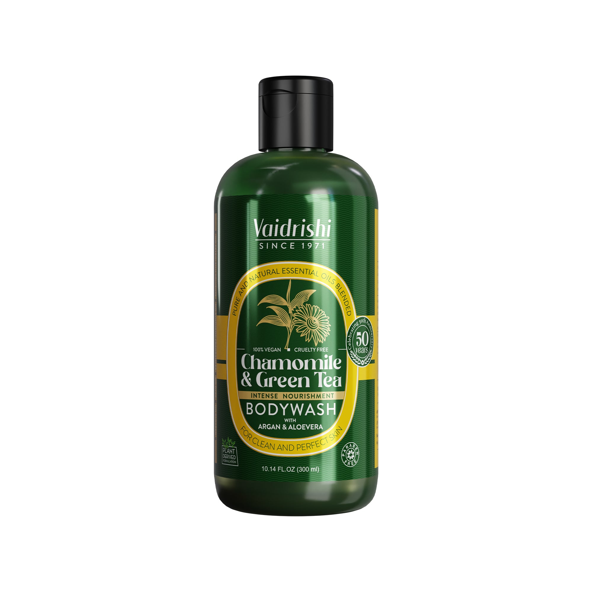 Vaidrishi Bodywash for Rejuvenate Skin with Chamomile and Green Tea | Refresh & Calm | 300 ML