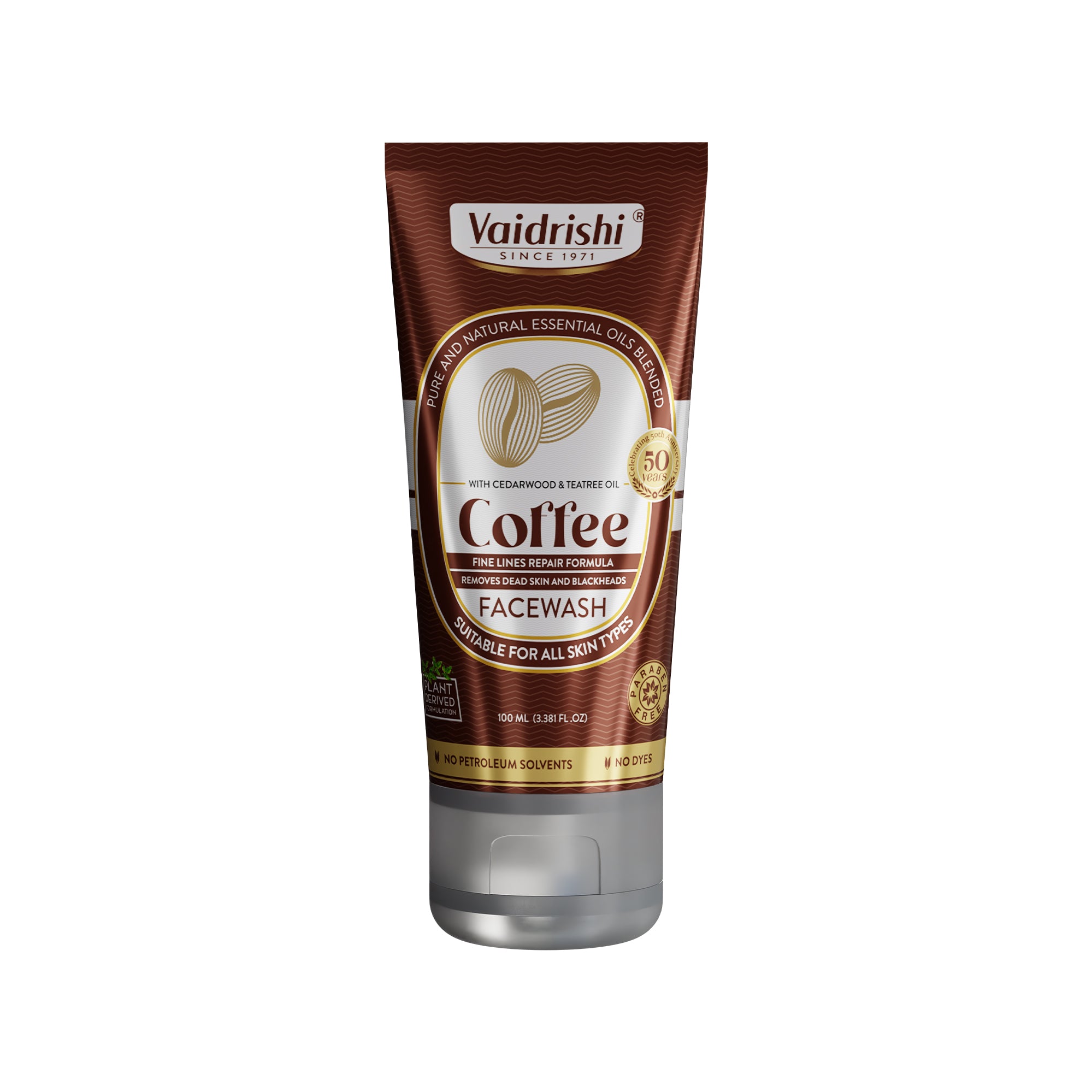 Vaidrishi Facewash for Anti-Aging with Coffee Seeds | Awake & Tightens Skin