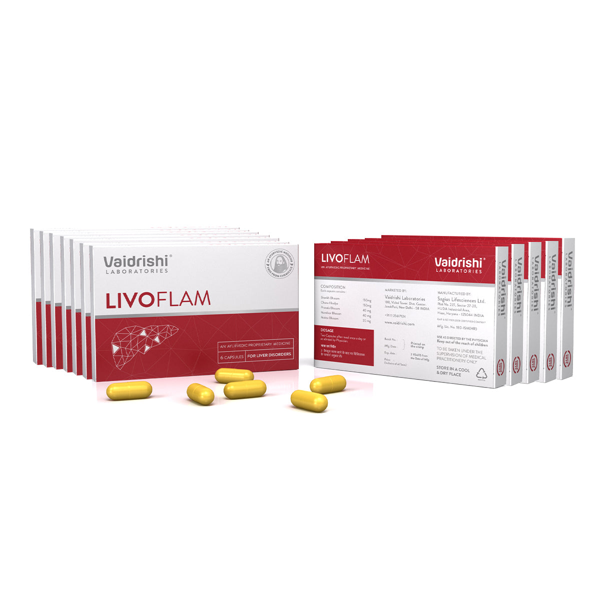 Vaidrishi Livoflam Capsules for FATTY LIVER | वैद्रिषी लिवोफ्लैम कैप्सूल फैटी लिवर के लिए |