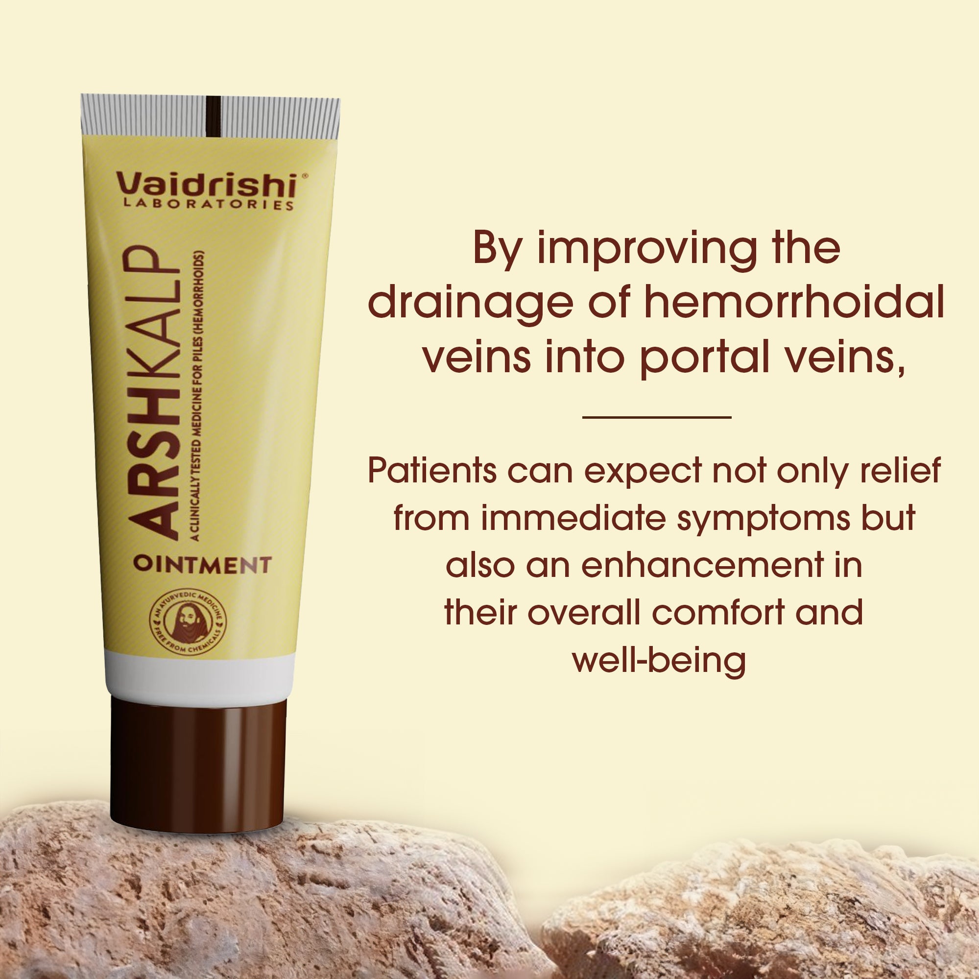 Vaidrishi Arsh Kalp Ointment for Piles Burning & Swelling Problem