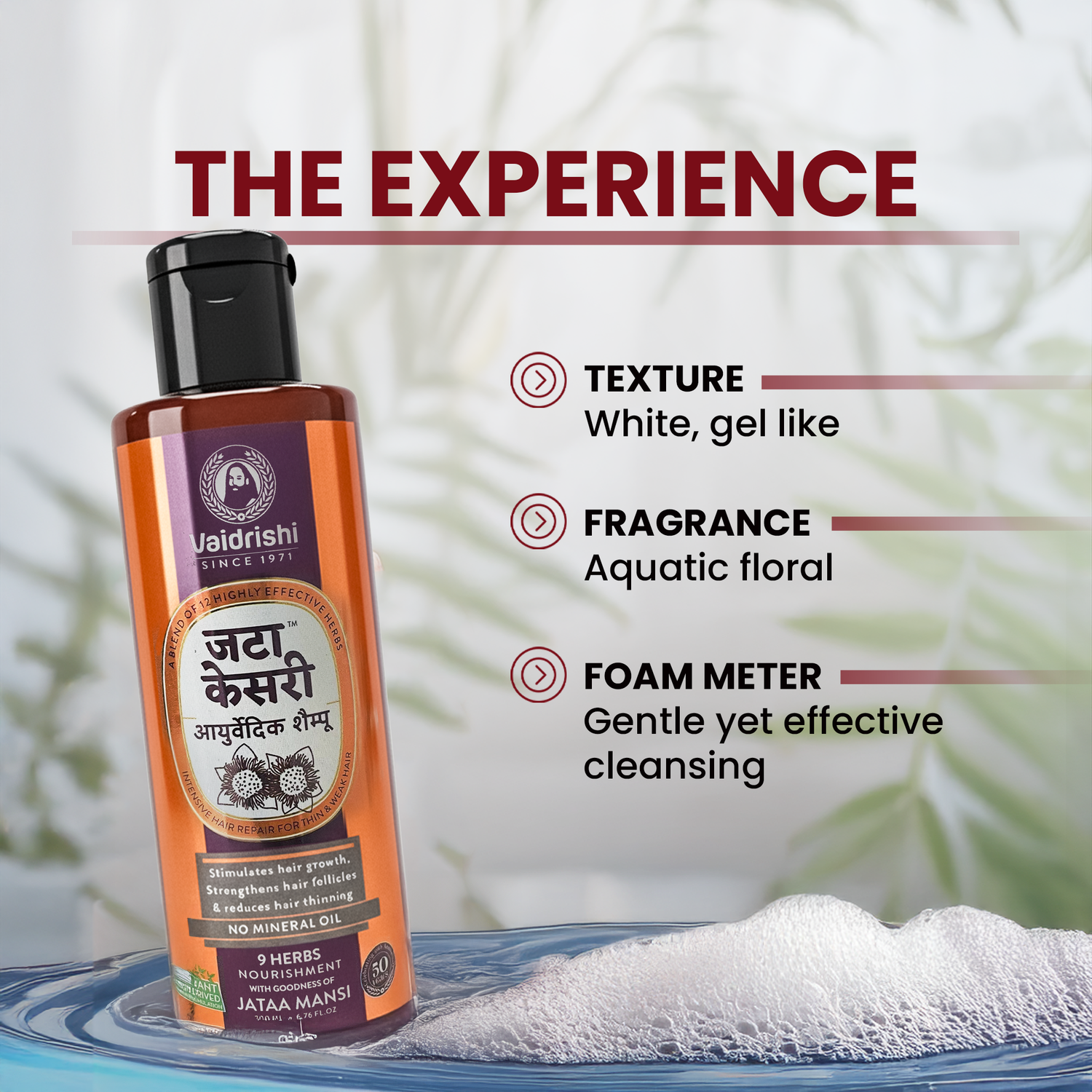 Vaidrishi Jata Kesari Ayurvedic Shampoo – Herbal Solution for Hair Growth &amp; Repair-200ml