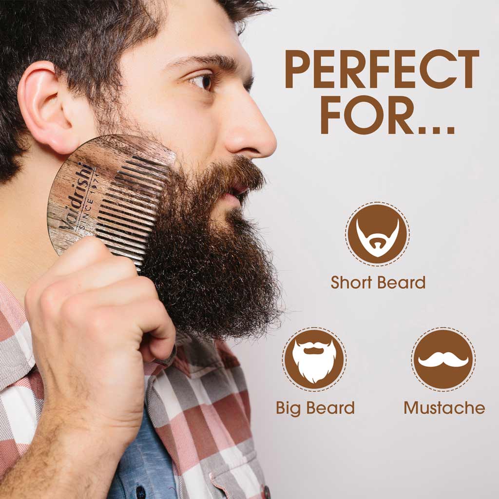 Vaidrishi Wooden Beard Comb