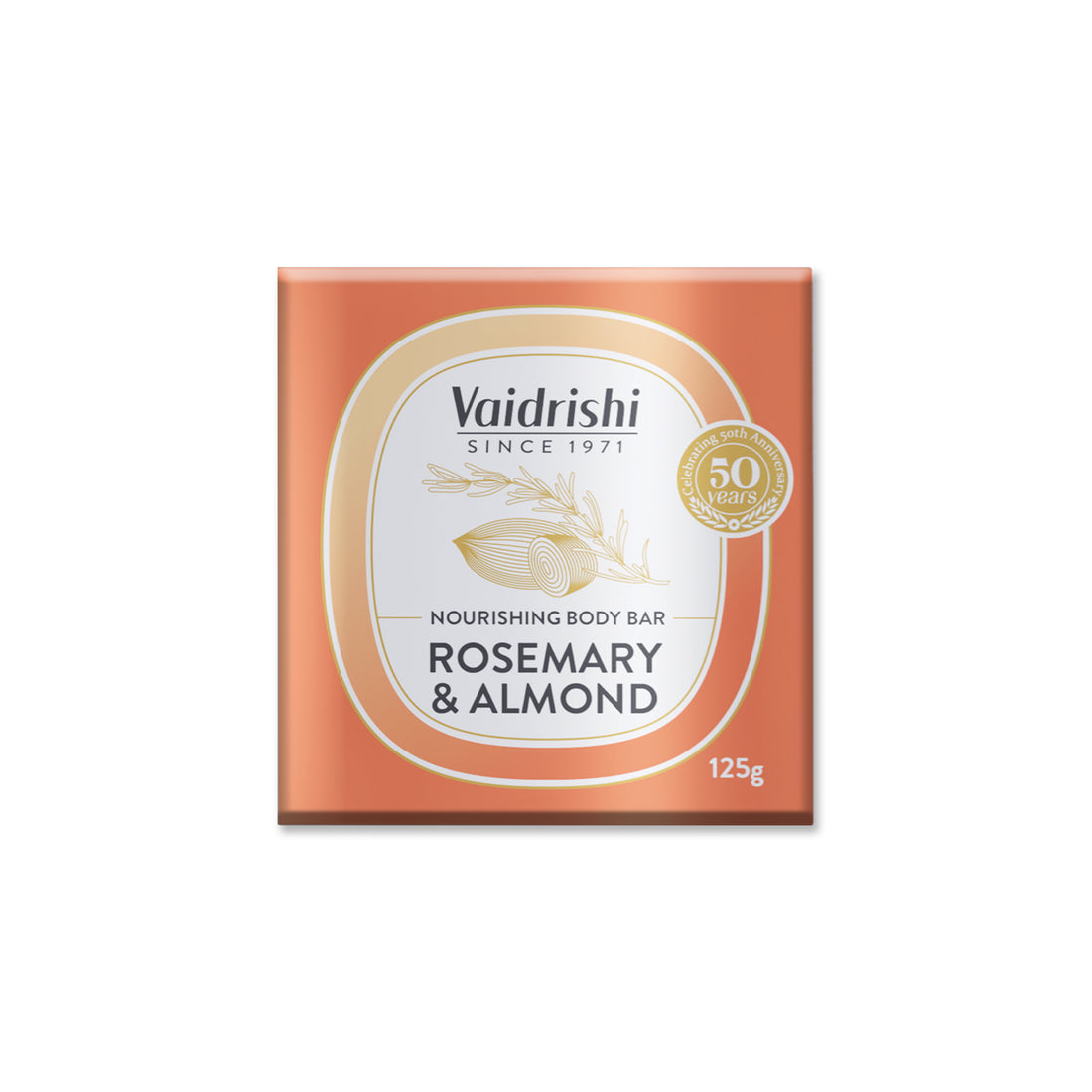 Vaidrishi Body Bar for Dry &amp; Dull Skin with Rosemary and Almond | Moisturized Skin