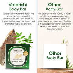 Vaidrishi Neem and Basil - Anti Acne Face Bar - Pack of 6