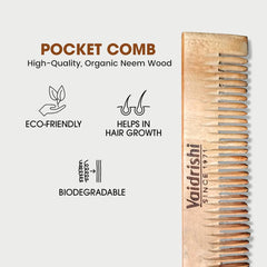 Vaidrishi Wooden Pocket Comb